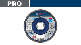 青いボッシュプロフェッショナルのディスクが白い背景に表示されています。