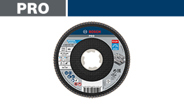 黒いボッシュプロフェッショナルの切断ディスクが表示されています。