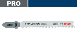 銀色のボッシュプロフェッショナルラミネートソーブレードが中央に配置されている。