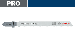 ボッシュプロフェッショナルのハードウッド用ノコ刃が白背景に置かれている。