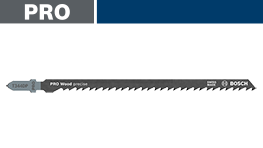 ボッシュプロフェッショナルの黒い木材用ブレードが表示されています。