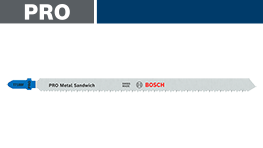 青いボッシュプロフェッショナル金属サンダーのブレードが表示されています。
