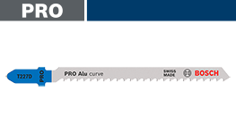 青いボッシュプロフェッショナルのアルミ用ジグソーブレードが表示されています。