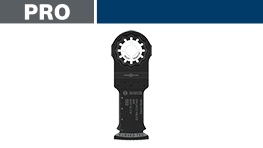 黒いボッシュプロフェッショナル工具が白い背景に置かれています。