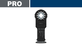 黒いボッシュプロフェッショナルの工具が白い背景に置かれています。