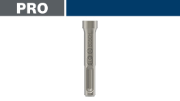 ボッシュプロフェッショナルの銀色ドリルビットが白背景に置かれています。