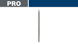 ボッシュプロフェッショナルの金属製ドリルビットが白背景に置かれています。