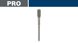 ボッシュプロフェッショナルの金属製ドリルビットが白背景に置かれています。