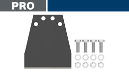 ボッシュプロフェッショナルの工具の黒い部品と透明なアクセサリー。