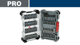 ボッシュプロフェッショナルのビットセットが開いている。